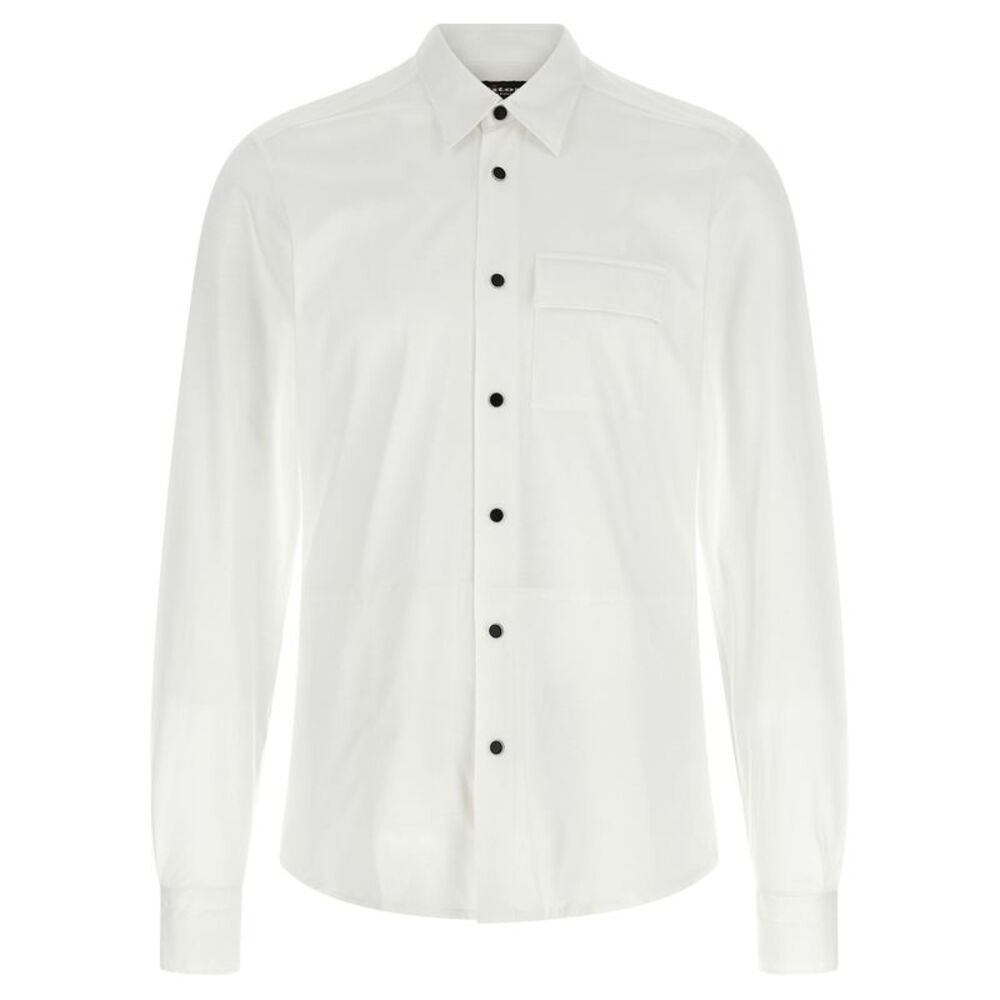 Kiton White Cotton Men's Blouse